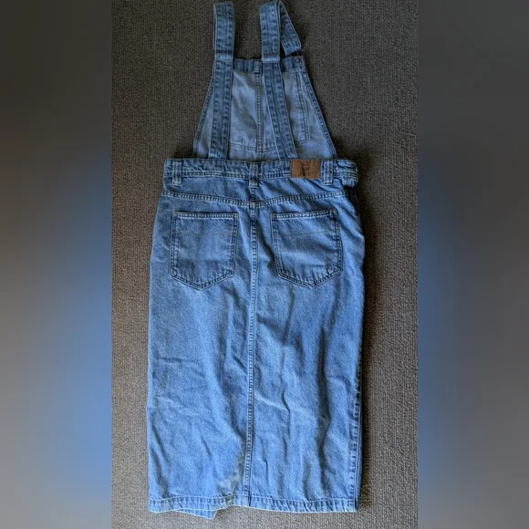 Free People denim overall skirt - Picture 5 of 10